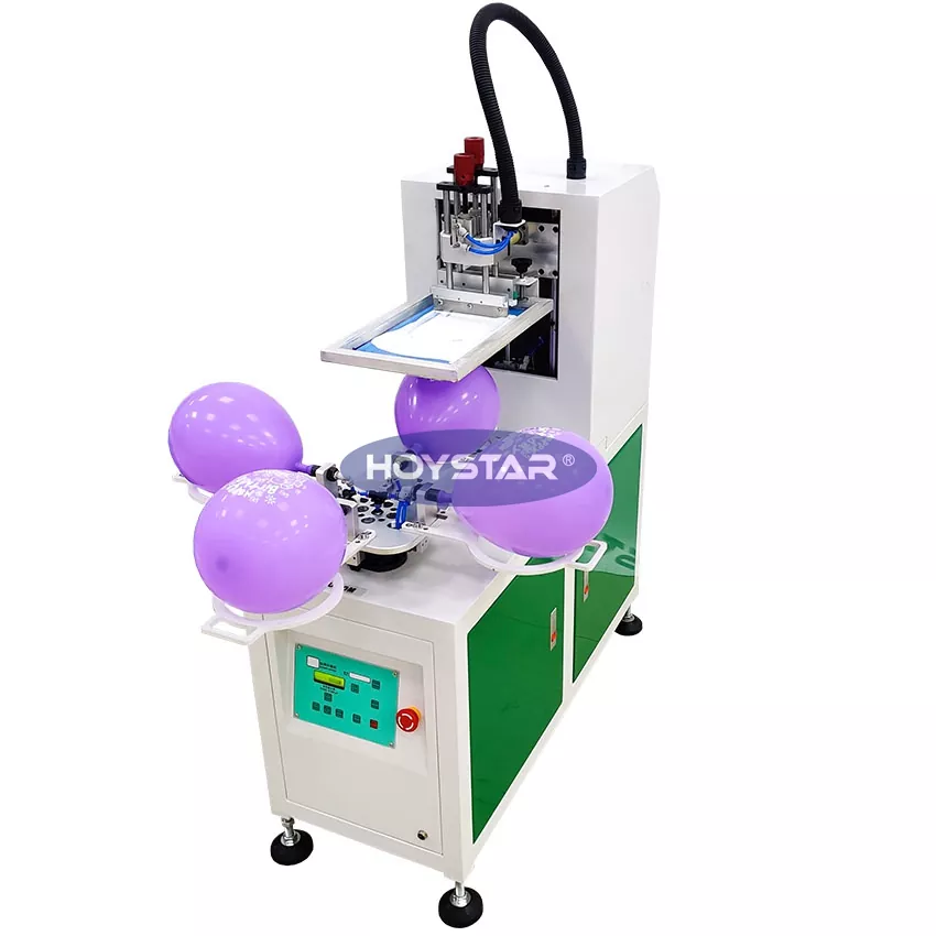 4 İstasyonlu 1 Renkli Balon Serigrafi Baskı Makinesi