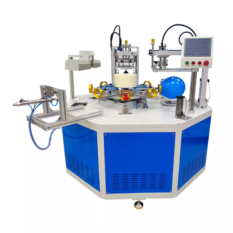 Otomatik 2 Renkli Balon Serigrafi Baskı Makinesi