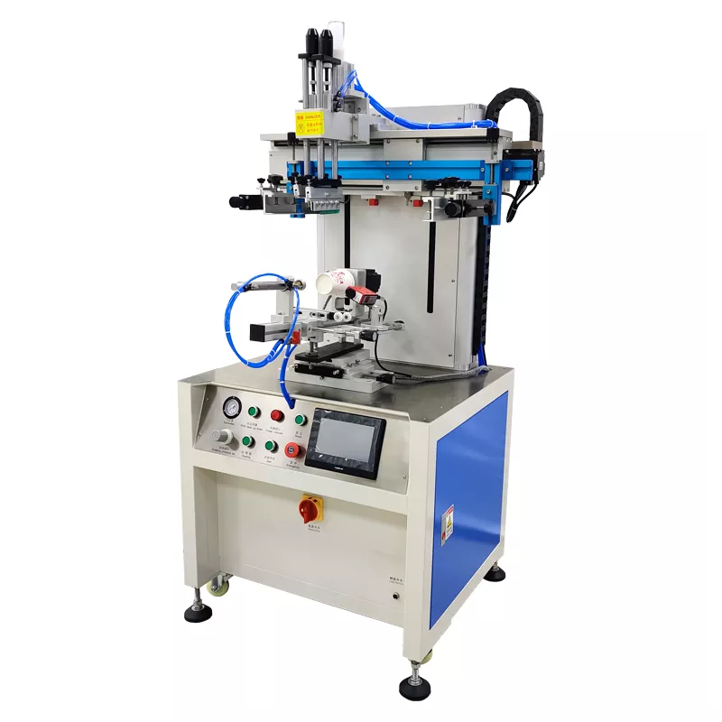 CNC Şişe Bardağı Silindirik Serigrafi Baskı Makinesi